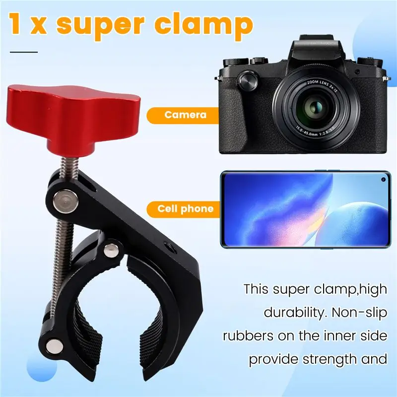 Y22A-Fill Light Clip Photography Accessories, Lighting Clip Quick Release Bracket Clip For Cell Phone Camera Fixing Fixture