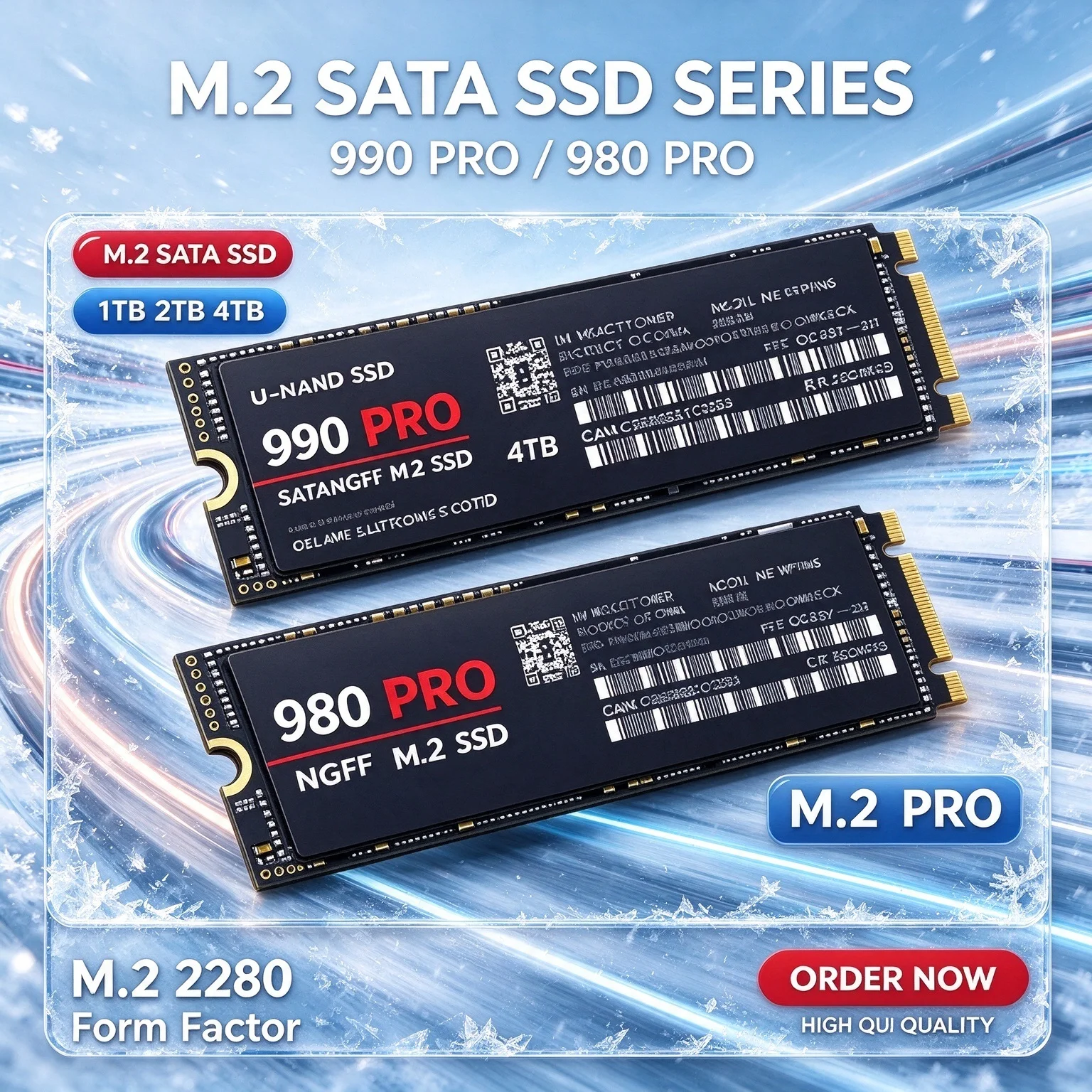 500GB to 4TB Ultra High Speed Internal SSD M.2 SATA NGFF Hard Drive for Tablet Computers Ultrabooks Lightweight and Portable
