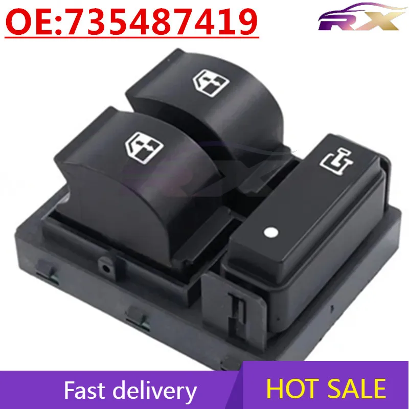 

OEM:735487419 Suitable for Fiat Citroen Peugeot front right electric window glass lift switch