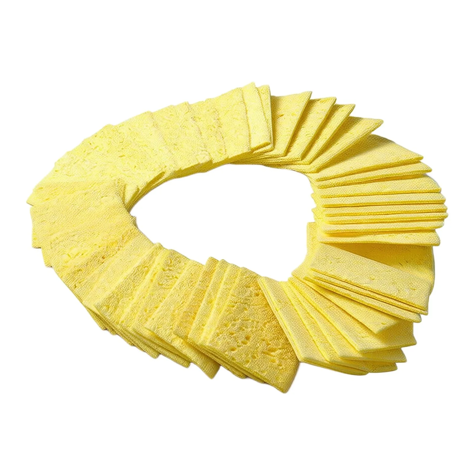 Equipment Soldering Iron Sponge Pads Remove Solder Welding Yellow 100pcs Cleaner High Quality Hot New Equipment
