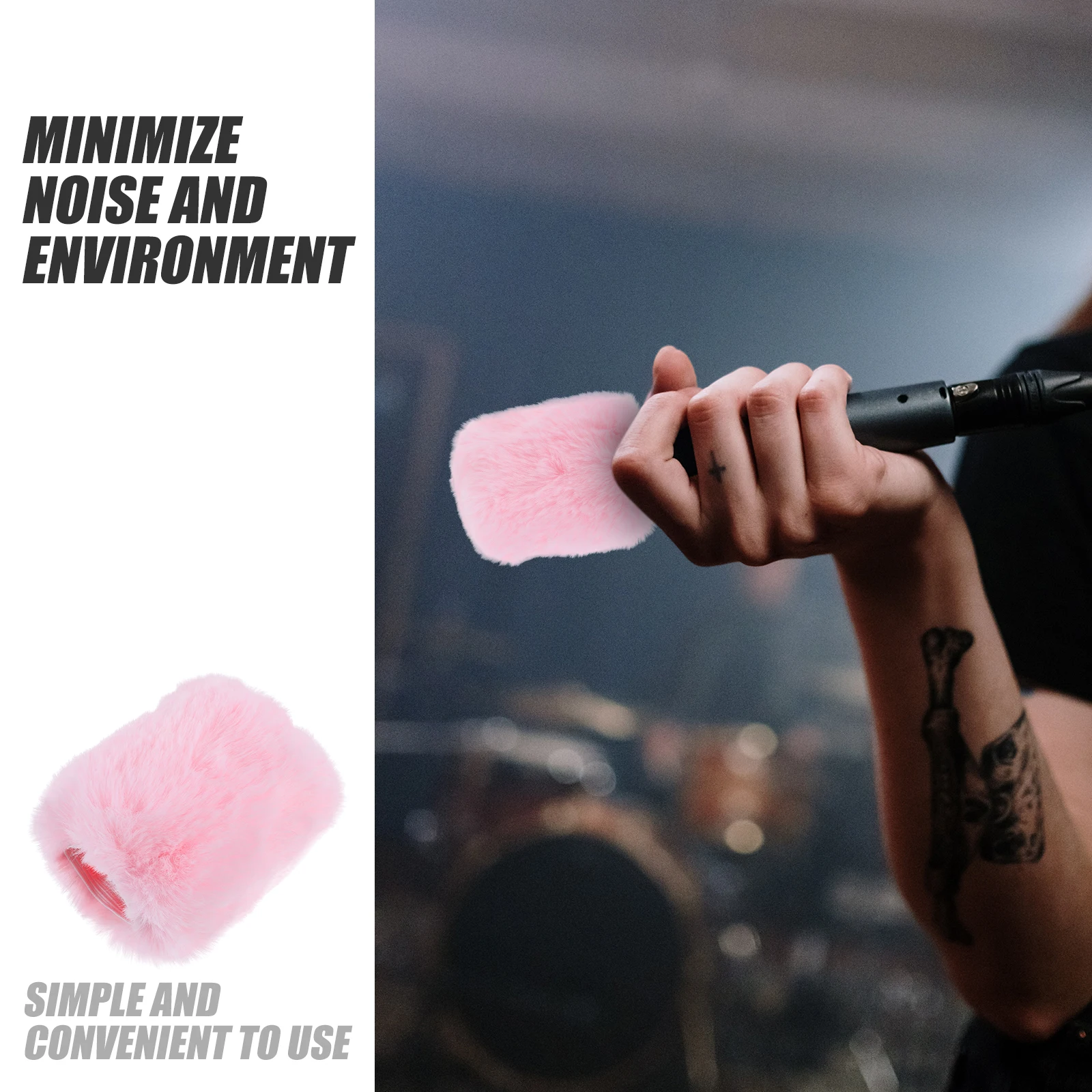 

Microphone Windscreen Artificial Windproof Cover Muff For Mic Recorder Compatible With Mk4 Mic Wind Muff Furry