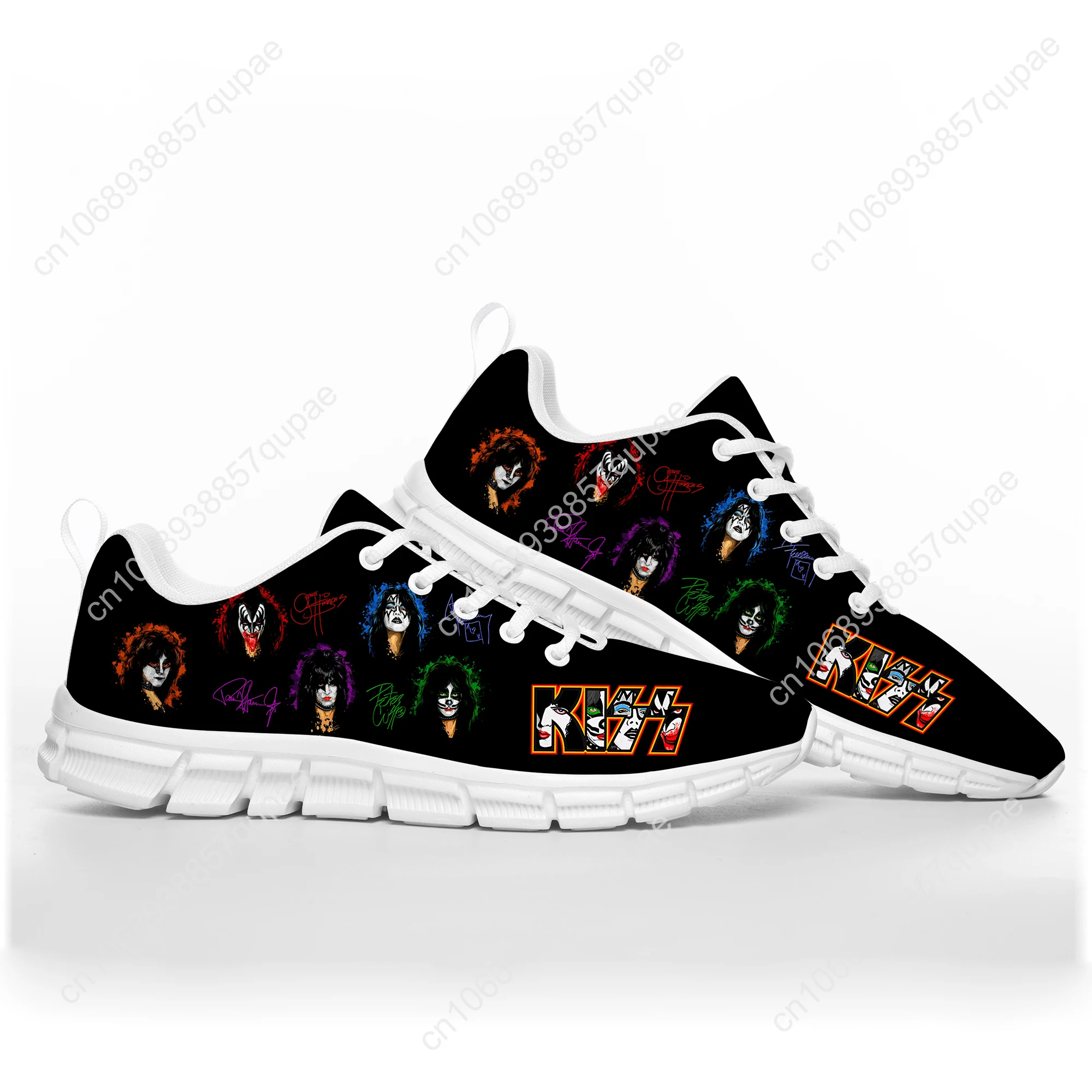 Heavy Metal Kiss Rock Band Music Sports Shoes Mens Women Teenager Sneakers Casual Custom High Quality Couple Shoes