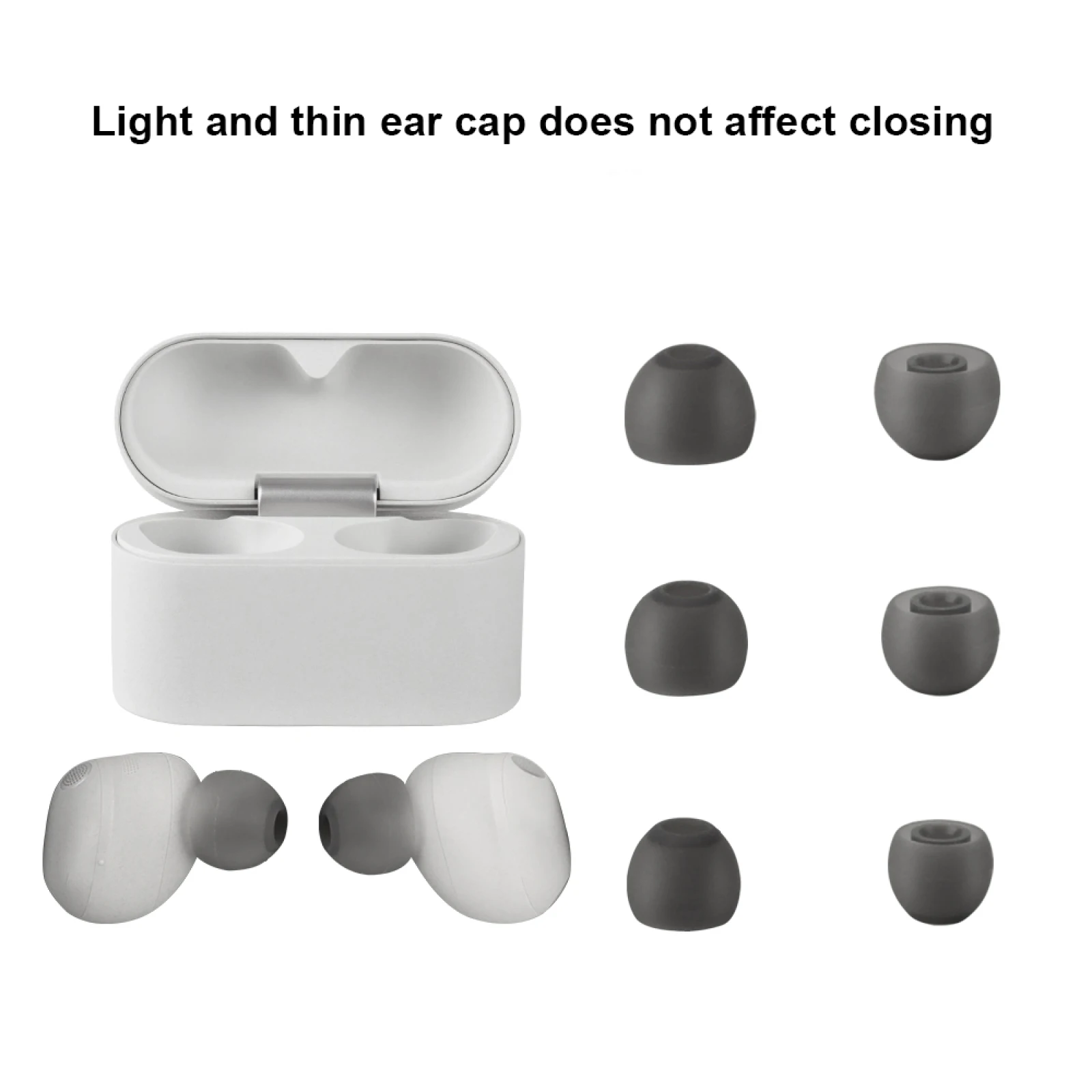 6Pcs Soft Silicone Ear Tips For So-ny WF-1000XM6 Ear Tips Earcup Sleeve S/M/L In Ear Buds