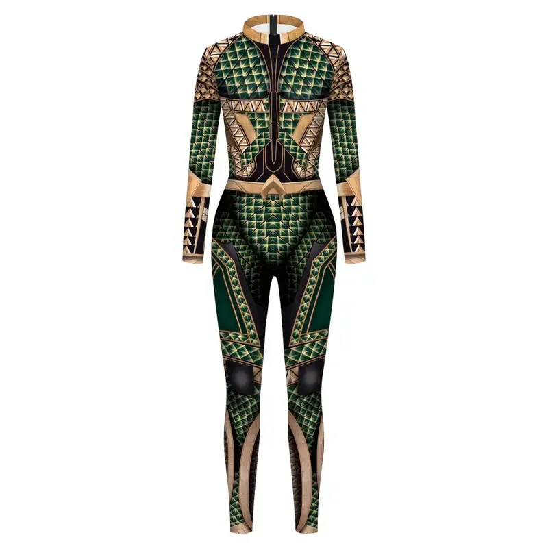 SN60 [You're My Secret] Movie Aquaman Cosplay Jumpsuit Men Jumpsuit Halloween Muscle Cosplay Costumes Role Playing Dress Up 5&8$