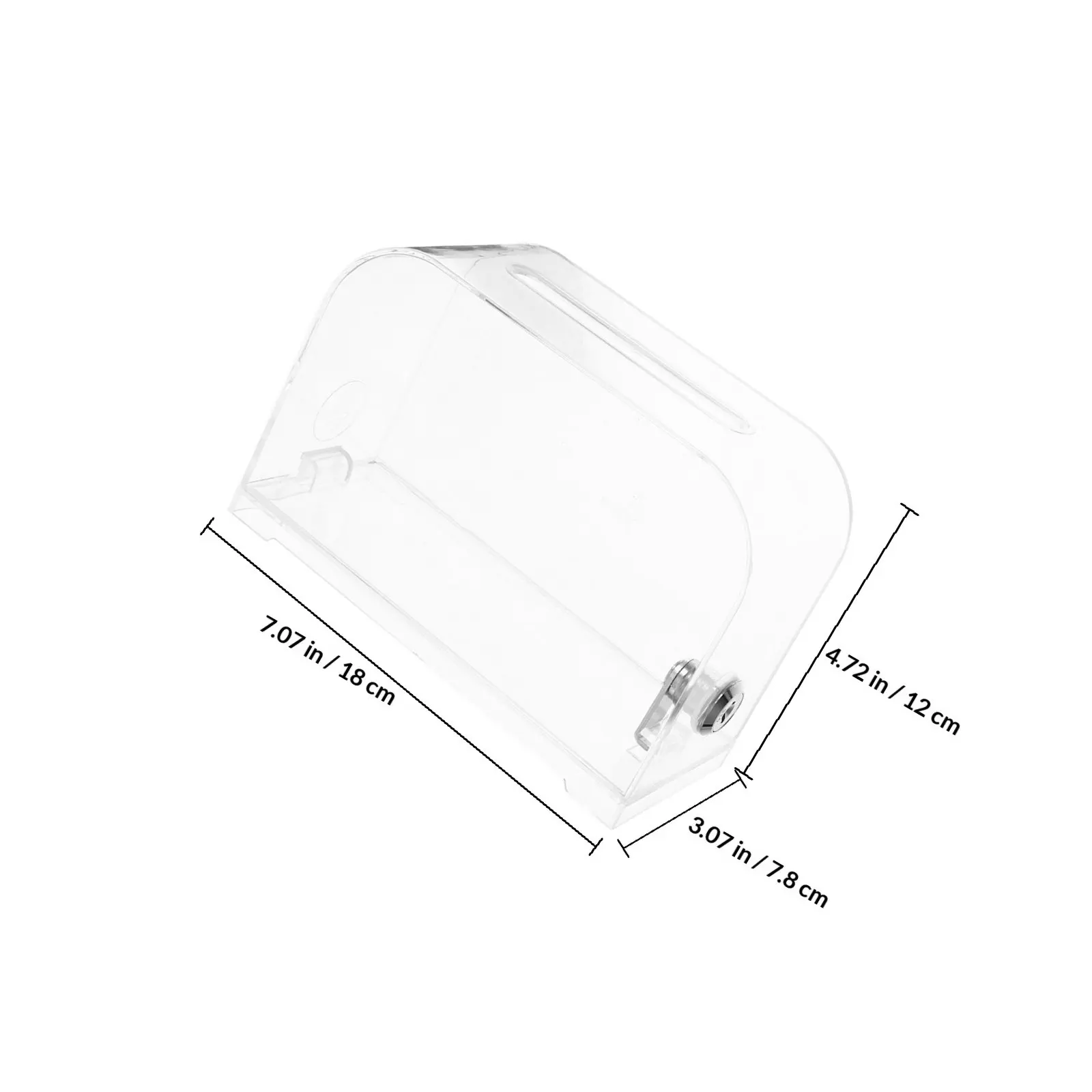 Clear Acrylic Donation Box with Keys 2 Pack Ballot Voting Suggestion Fundraising Box for Office Factory