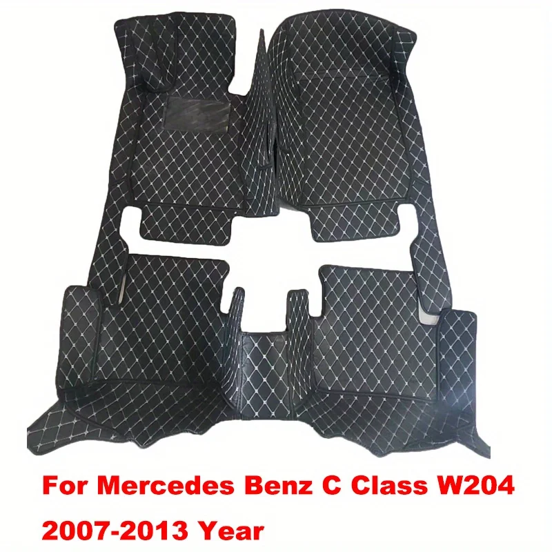

Автомобильные коврики по индивидуальному заказу для Mercedes Benz C Class W204 2007-2013, идеальная посадка, простые в установке автомобильные аксессуары для интерьера