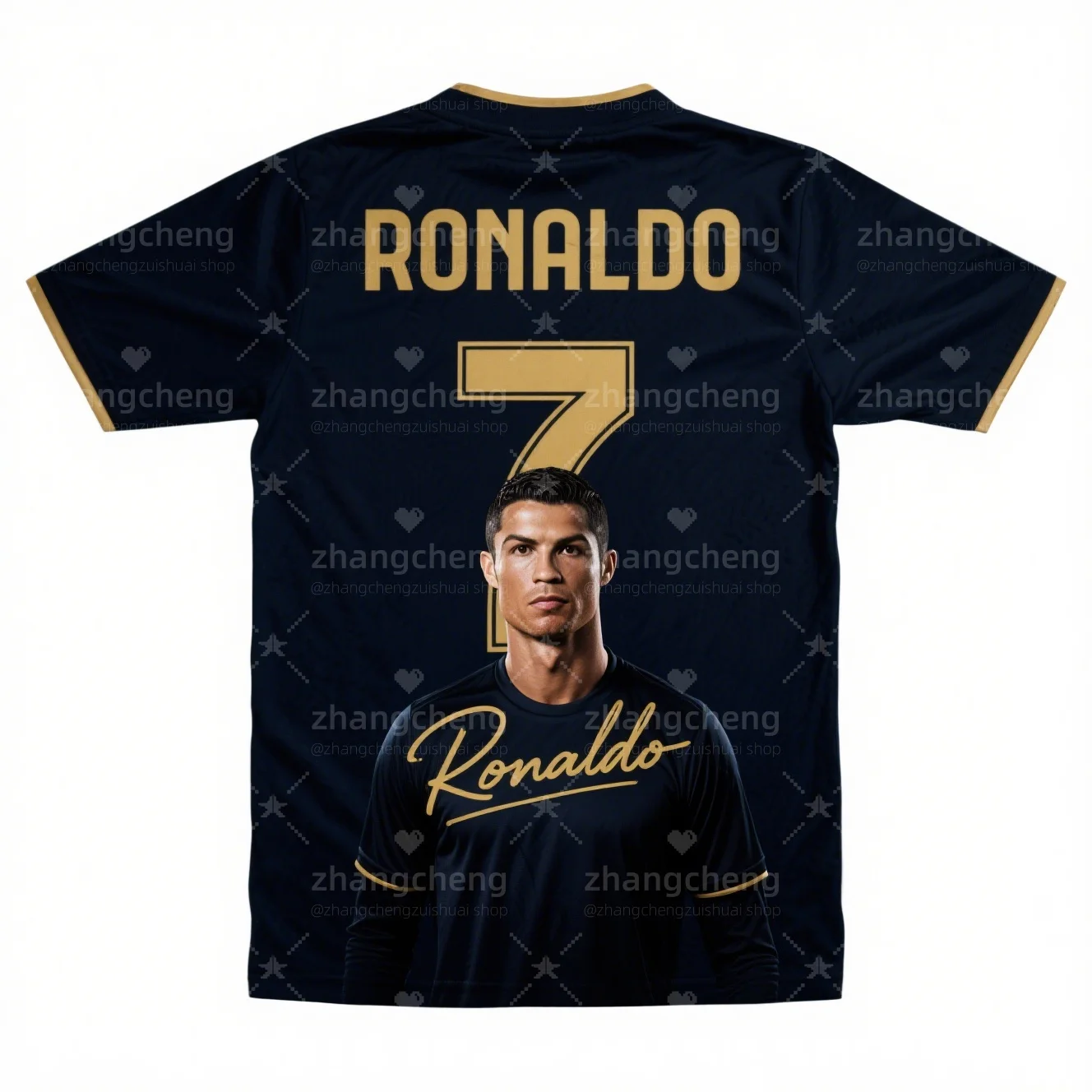 Ronaldo #7 Sporty Style Jersey 3d Printing Sports Leisure Dry Quickly Breathable And Comfortable Men's And Women's T-Shirt