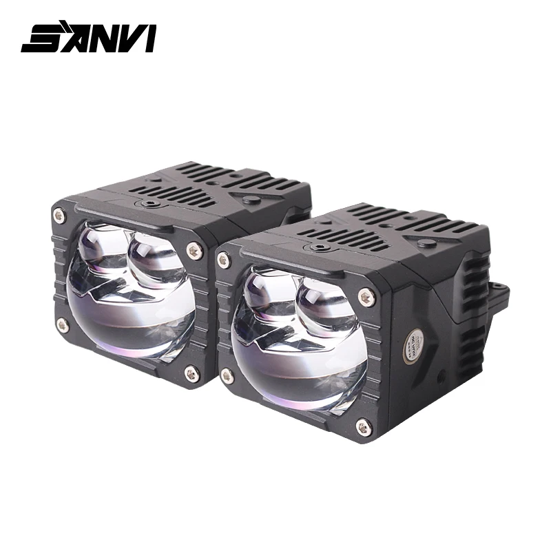 s15 Dual Color Motorcycle Led Spotlight Auxiliary Headlamp Motorbike Headlight Motorcycle Accessories Motor Fog Light
