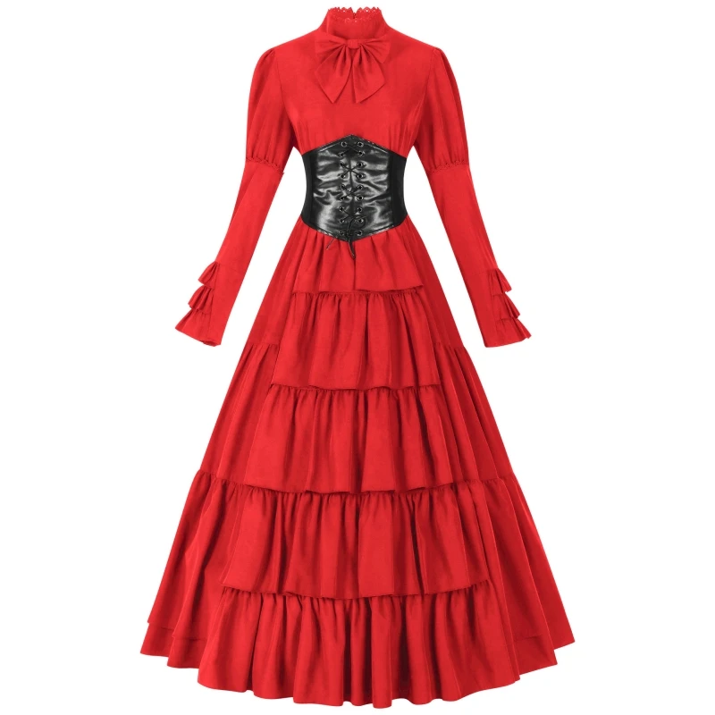 

Medieval Princ Long Dr Court Retro Renaissance Cosplay Women's Clothing Ele Gown for Anime Cosplay And Festivals