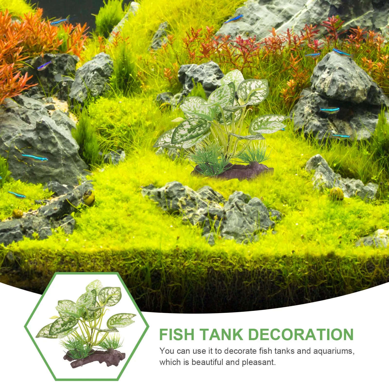 

Artificial Water Grass Lifelike Fake Aquarium Plant Decor Fish Tank Ornament Underwater Aquatic Plant Fake Aquarium Plants