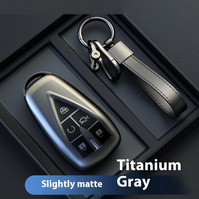 Titanium Gray for Changan UNIT UNIK CS35PLUS CS55 PLUS CS75 PLUS Oshan X7 X5 Remote Car Key Case Cover Holder Fob Accessorie