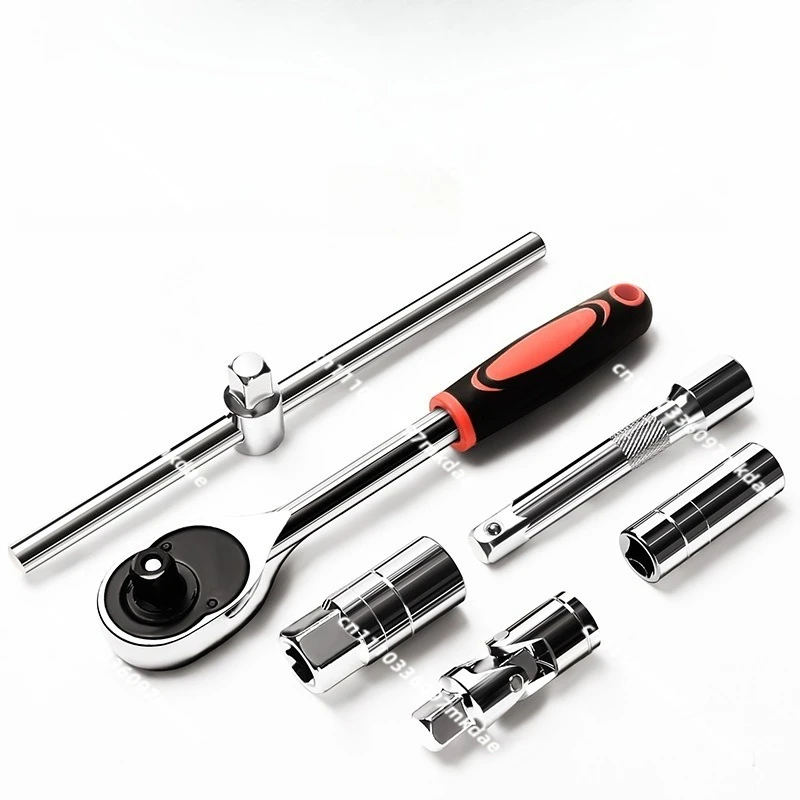 Manual sleeve wrench, 32-piece sleeve set tool, 8-32mm car repair combination set car home