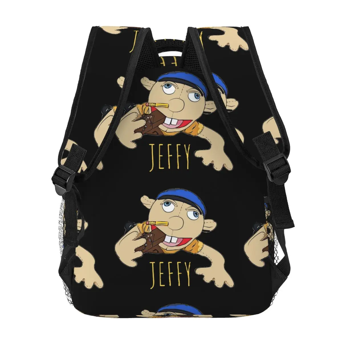 Jeffy The Puppet Hot Selling! Backpacks Boys Girls Bookbag Students School Bags Cartoon Kid Rucksack Shoulder Bag Large Capacity