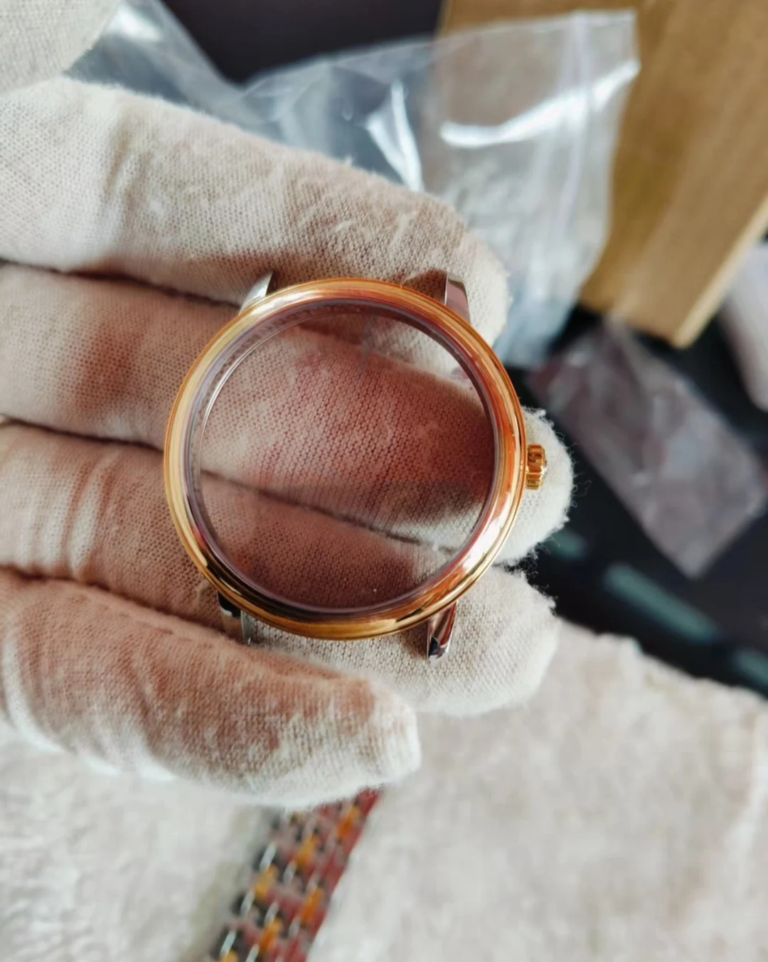 Accessori per orologi Butterfly Flying Gold per calibro 2824 2892 2500 Accessori completi Specchio zaffiro