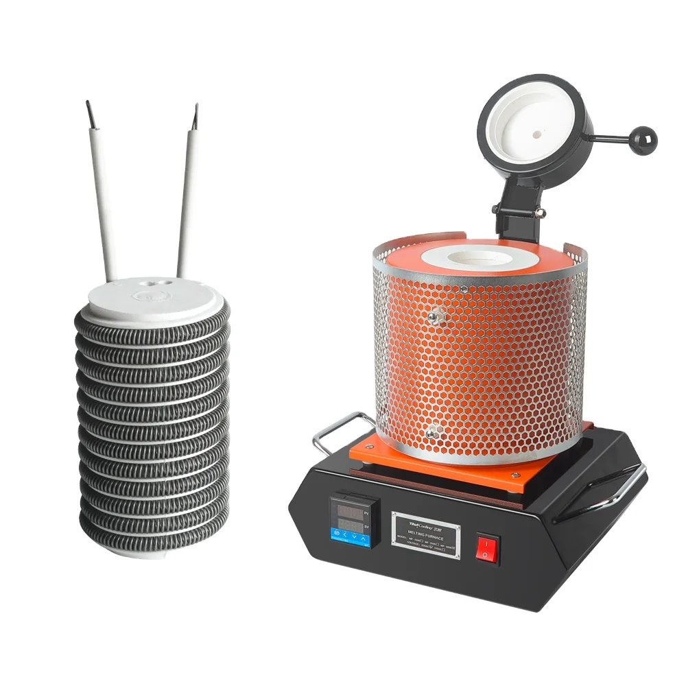 

Electric Furnace Jewelry Tools Heating Coil & Ceramic Chamber Kit | High Temperature Resistance | for Gold Silver Melting