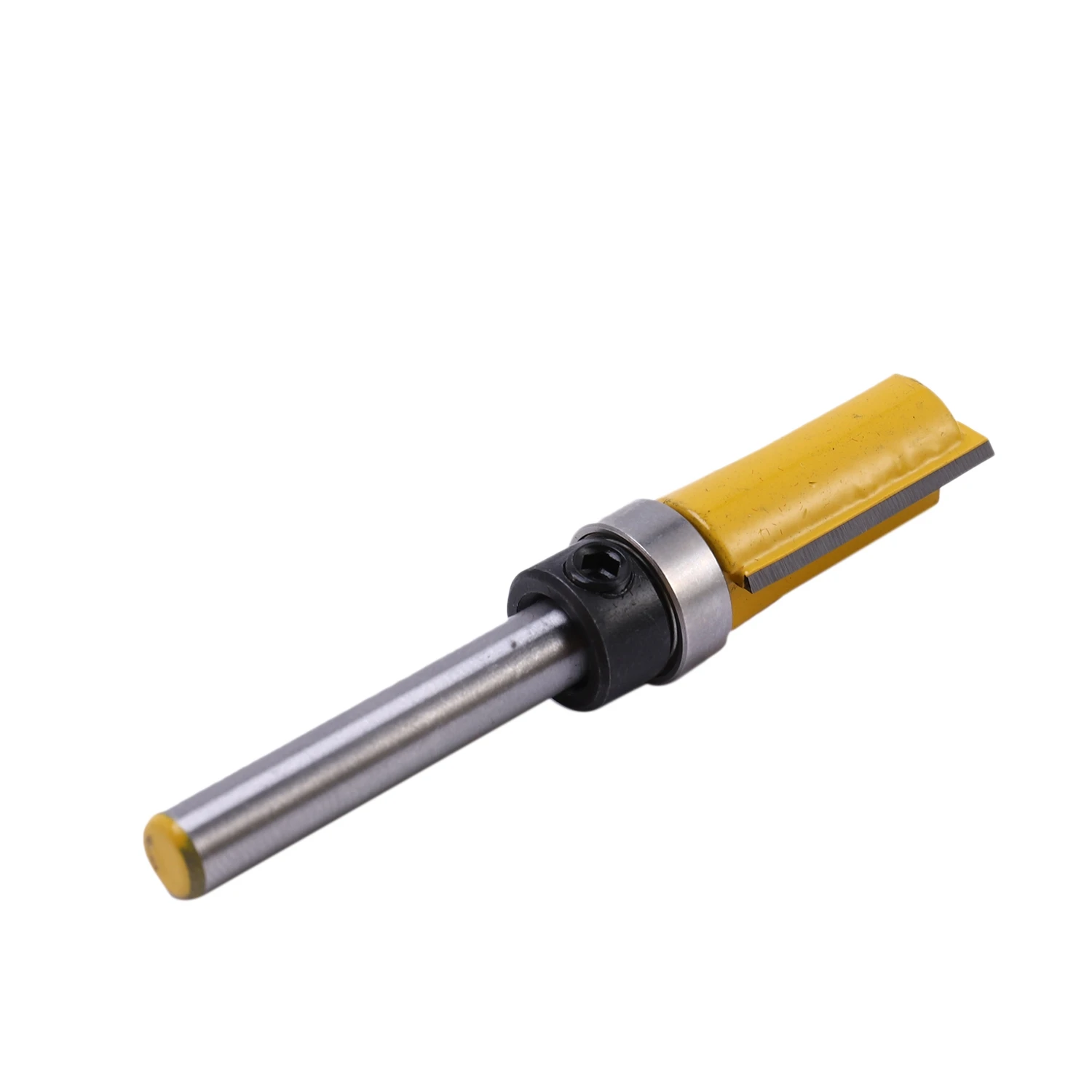 BHBD-3Pcs 1/4 Inch Flush Trim Router Bit Pattern Bit Top & Bottom Bearing 1/2 Inch Blade Template Edge Wood Trimmer Cutter Carpe