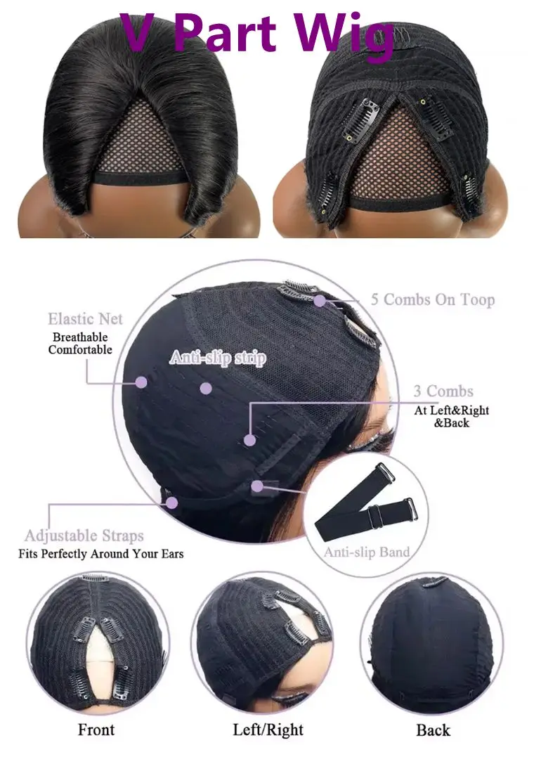 الأفرو غريب مجعد الباروكات الخام هاري 250% الكثافة الخامس جزء شعر مستعار شعر الإنسان البرازيلي غريب شعر بشري مجعد الباروكات للنساء