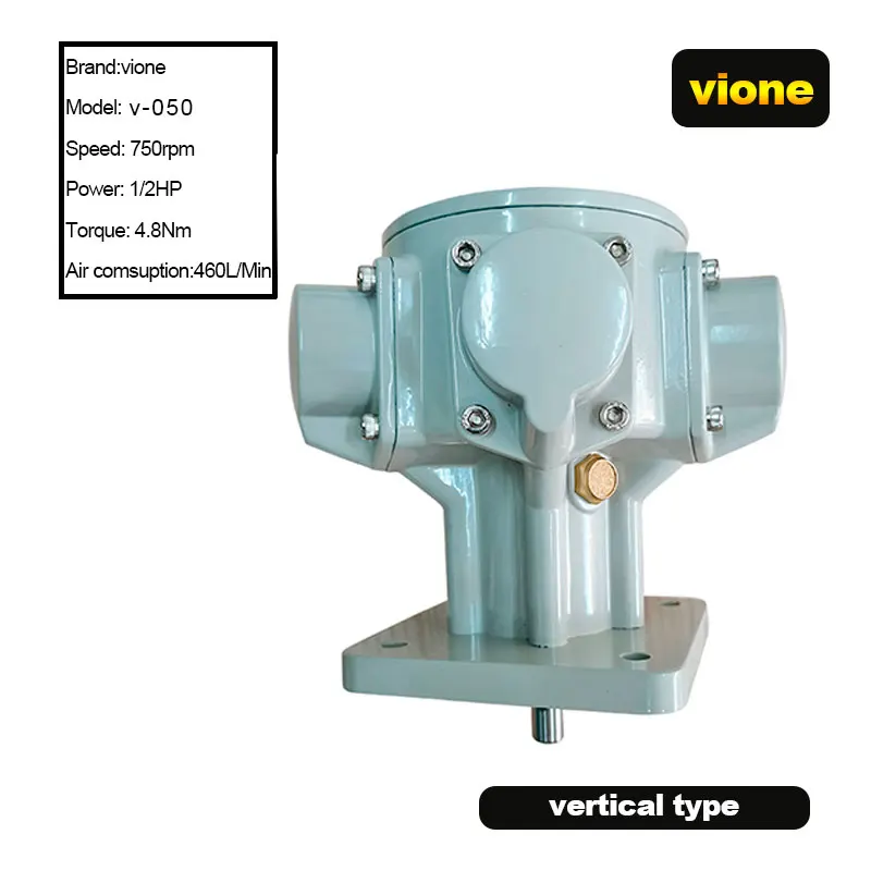 1/2HP 5-cylinder Piston Pneumatic Motor, adjustable speed motor, 50 gallon explosion-proof forward and reverse motor