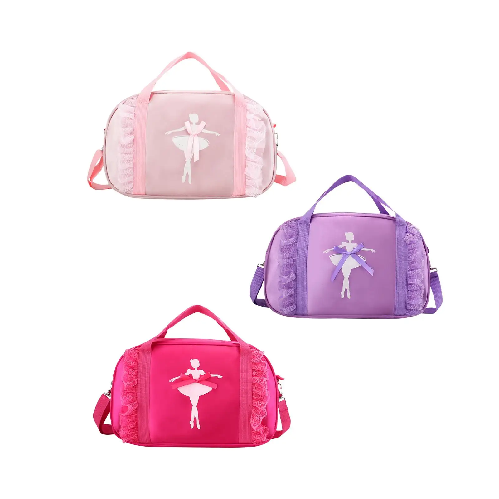 

Ballet Dance Bag Portable Lightweight Cute Gym Bag Ballerina Duffle Bag for Travel Gymnastics Children's Day Gift Birthday Gift