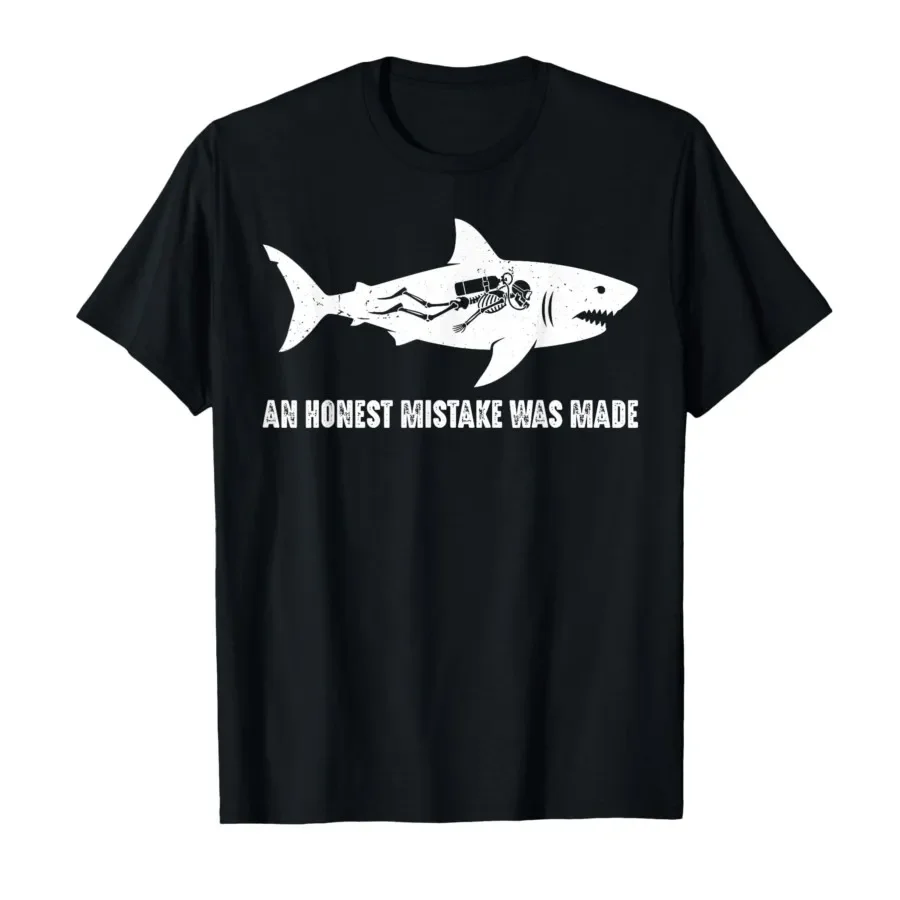 T-shirt rétro drôle « une erreur honnête a été commise » pour hommes et femmes, 100% coton, hauts à manches courtes, 0403-2