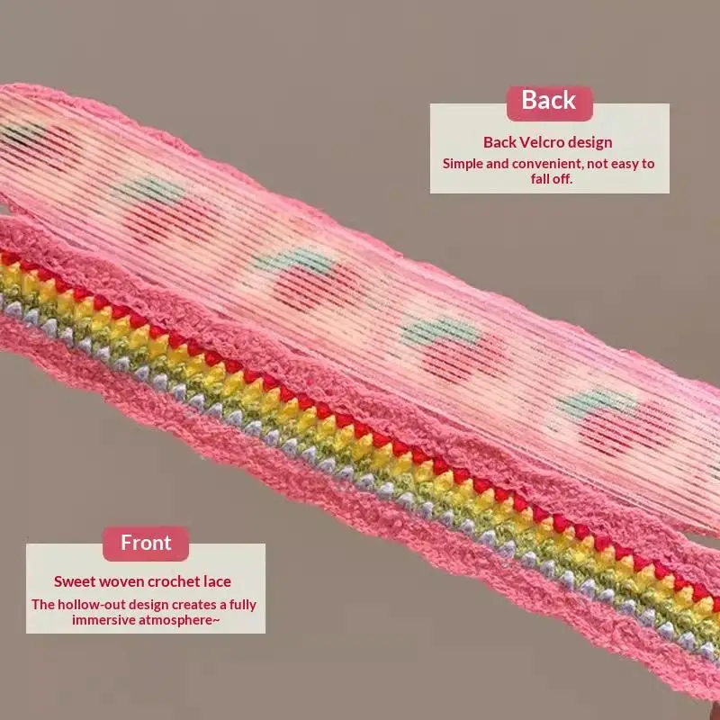 1/2 Stücke Gestricktes Buntes Blumenmuster-Stirnband für Frauen und Mädchen Süßes Haar-Ornament Kopfbedeckung Haarband Modische Haaraccessoires – Detail 4