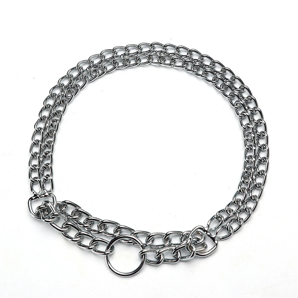 

Chrome Plated Pet Metal Chain Dog Training 2.0Mm X 40Cm Silver Adjustable Corrosion Resistant P Chock