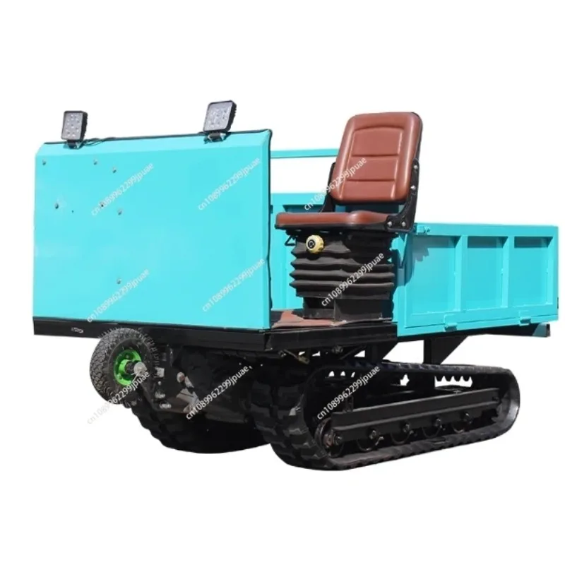 Small Rubber Tracked Transporter All-Terrain Mountain Crawler Dumper Farm Orchard Agricultural Cargo Transport Vehicle