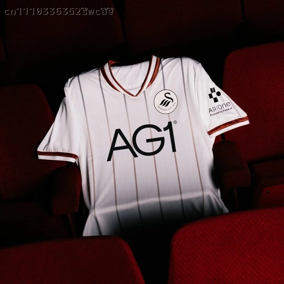 26/27 Swansea City Season Football Jersey Short Sleeve Unisex Fan Training Sports Top Family Matching
