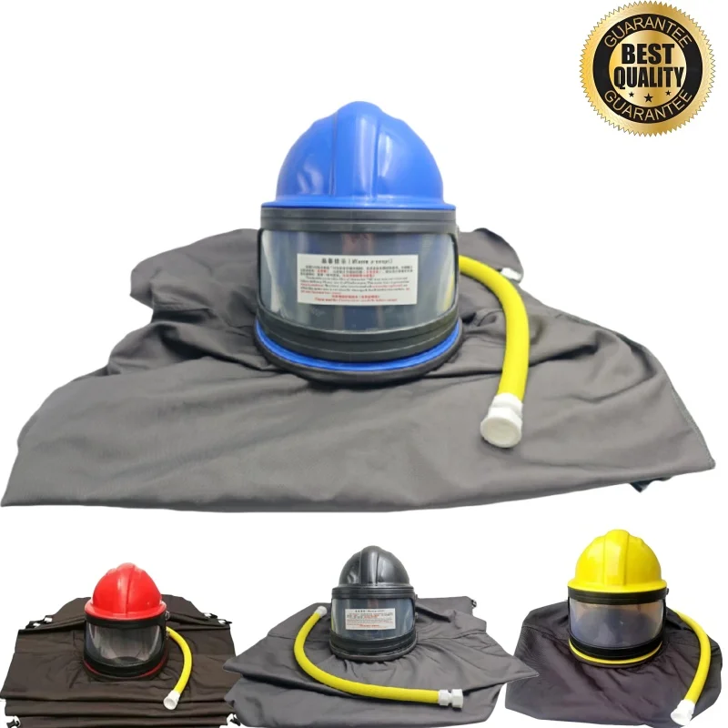 

Protective sandblasting helmet, high-quality ABS dust mask, sandblasting protector with temperature adjustment device
