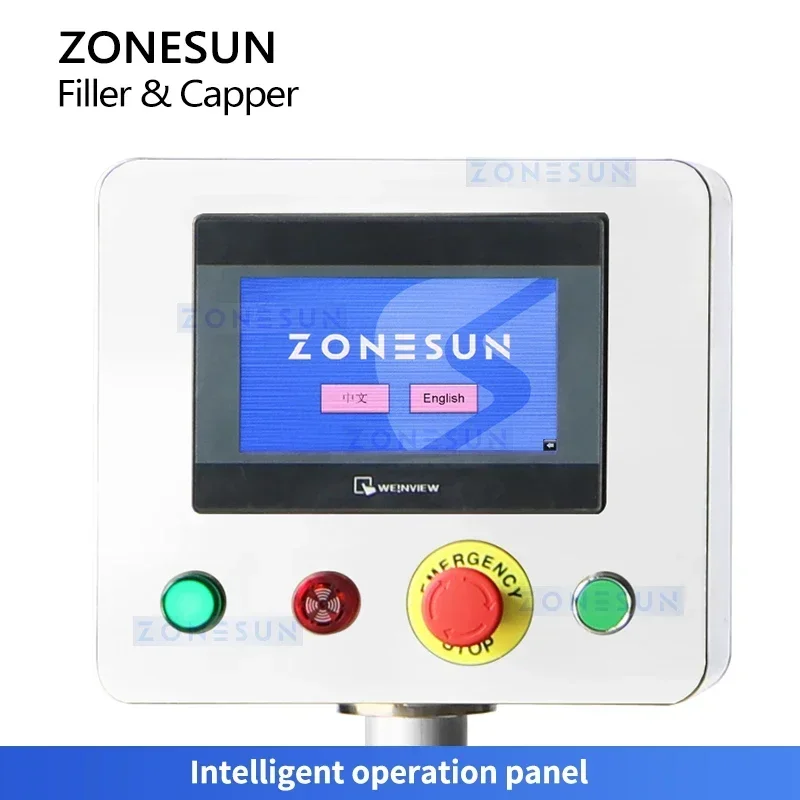 ZONESUN ZS-AFC38 Reagent Tube Filling & Capping Machine Automatic Feeding Monoblock Liquid Packaging