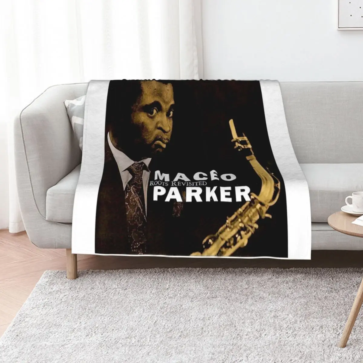 saxophone maceo parker Throw Blanket Decoratives Sofas Beautifuls valentine gift ideas Vintage Sleeping Bag Blankets