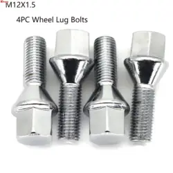 4X For Mercedes-Benz CLK550 C230 VW Jetta Scirocco Cabriolet BMW 328i 335i 528i 535i 550i Car M12X1.5 Wheel Nuts Lug Bolts 28mm