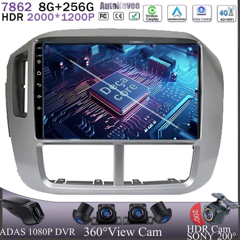 

Android 13 For Honda Pilot 2006 2007 2008 QLED Screen Auto 7862 Radio Navigation Stereo Radio Car No 2Din GPS Video Player