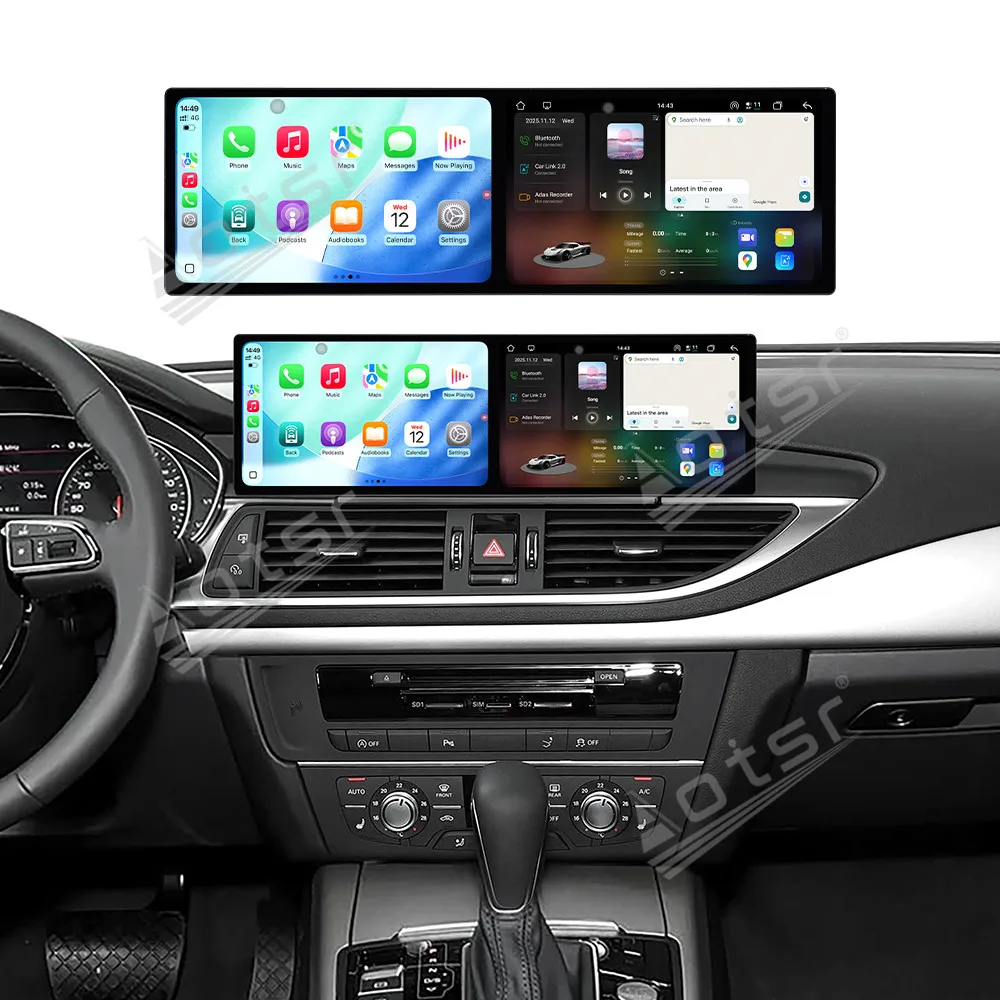 

9.1 Inch Dual Screen Car Radio For Audi A6 A7 2016 2017 2018 Car Multimedia Video Player Stereo GPS Navigation Carplay Unit 4G
