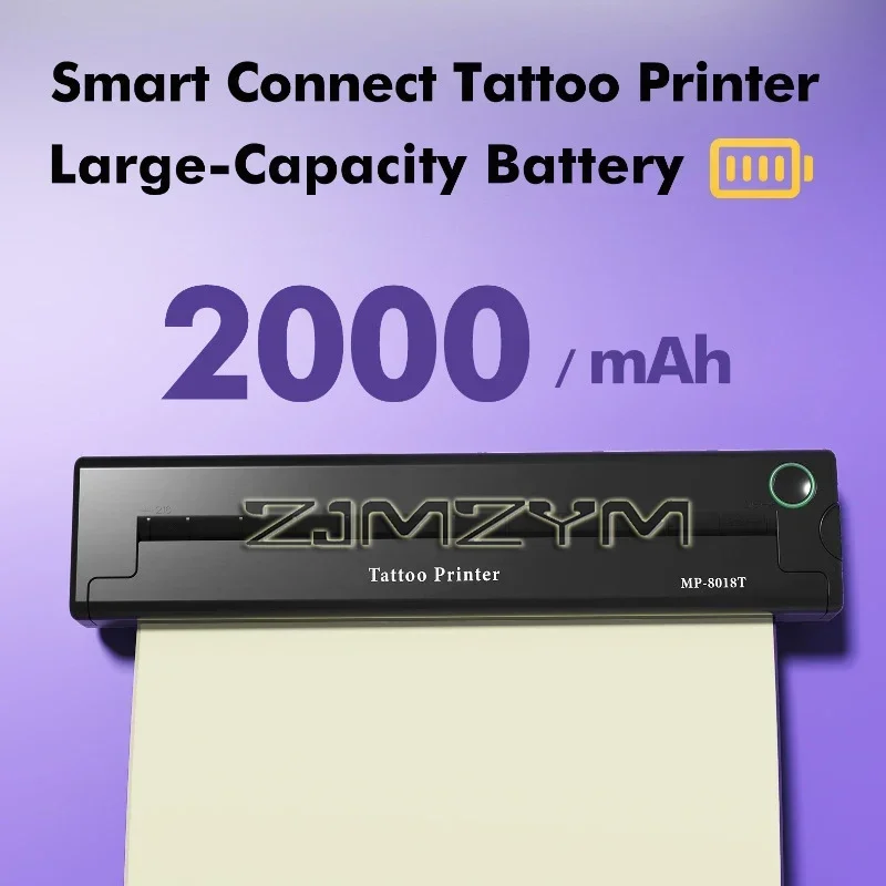 Impresora de transferencia de tatuajes portátil, Mini red inalámbrica, plantilla térmica, línea de dibujo, fotocopiadora de impresión