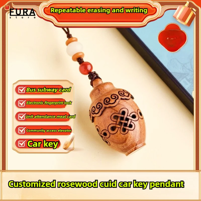 

2Pc/lot CUID keychain, rosewood variable NFC 1K S50 13.56Mhz rosewood CUID card ISO14443A key label