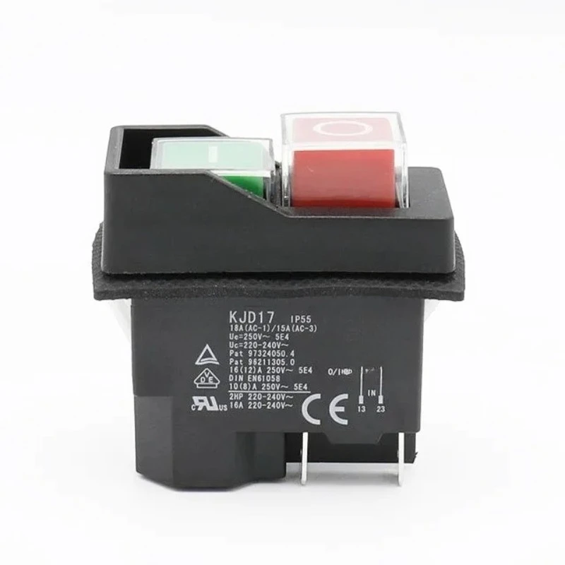 KEDU KJD17 KLD28A/KJD17A Electromagnetic Starter Push Button Switches Machine Tool Equipment IP55 Waterproof Safety switch 28A