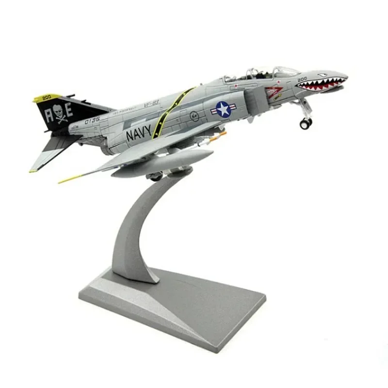 2024 Diecast 1:100 Scale USAF Squadron F-4 F4 F4B F-4B Phantom Strike Fighter Model Metal Toy Aircraft for Collection Souvenir