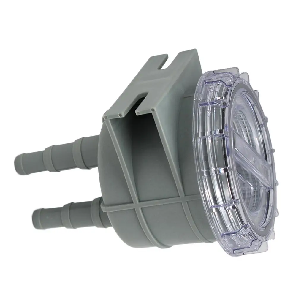 

Seawater Strainer Plastic Engine Cooling Filter Gray Marine Intake Water Cleaner for Boat Fresh Water Use