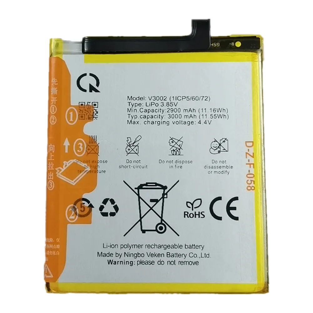 Baterai BVSM-V3002 untuk VSMART BVSM V3002 3003000 mAh pengiriman cepat Baterai + alat