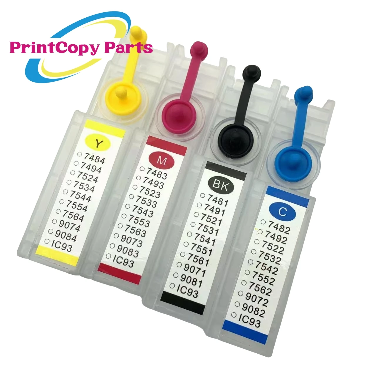 1Set T9071 T9072 T9073 T9074 Refill Ink Cartridge with Chip for Epson Workforce Pro WF-6090 WF-6590 WF6090 WF6590