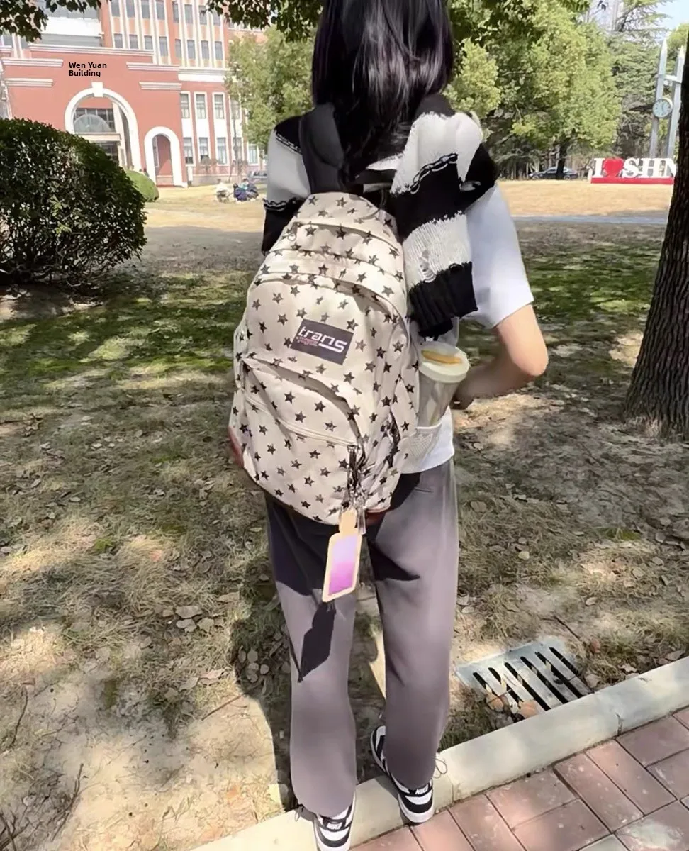 

Original Star Print ex Capaci Bapa fiti Campus Sle Women's oulder Bag Lightweight Large Capaci
