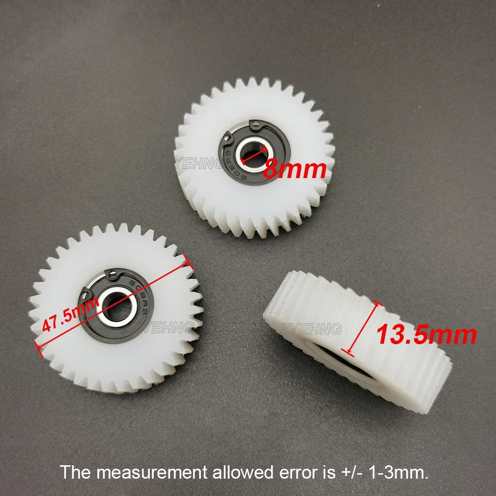 47.5x13.5 مللي متر المائل الكواكب والعتاد 36T الأسنان حلزونية والعتاد مع 608RS تحمل دراجة كهربائية التروس النايلون لأجزاء محرك بافانغ #2