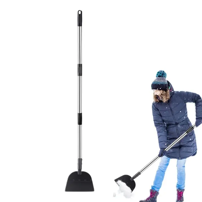 Metal Snow Shovel Metal Outdoor Snow Shovel Rustproof Weeding Shovel Wear-Resistant Cleaning Shovel For Shoveling Snow