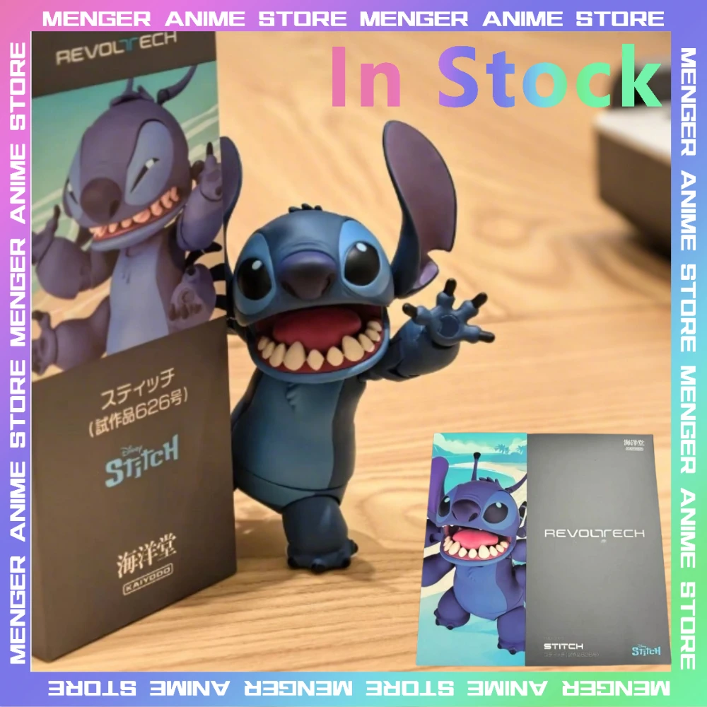 

100% Original KAIYODO Disney Lilo & Stitch Revoltech Stitch Test Sample 626 Anime Action Figures Model Custom Toys Birthday Gift