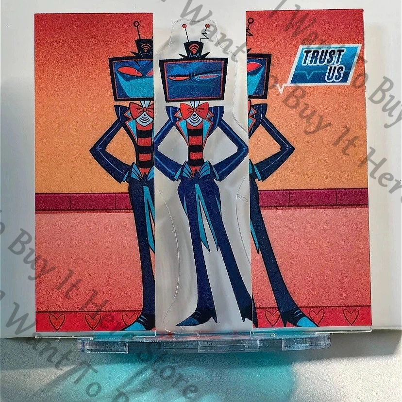 

Genuine Anime Hazbin Hotel Vox Cosplay Cartoon Standing Sign Acrylic Stand Figure Indicative Board Accessories Collection Gift
