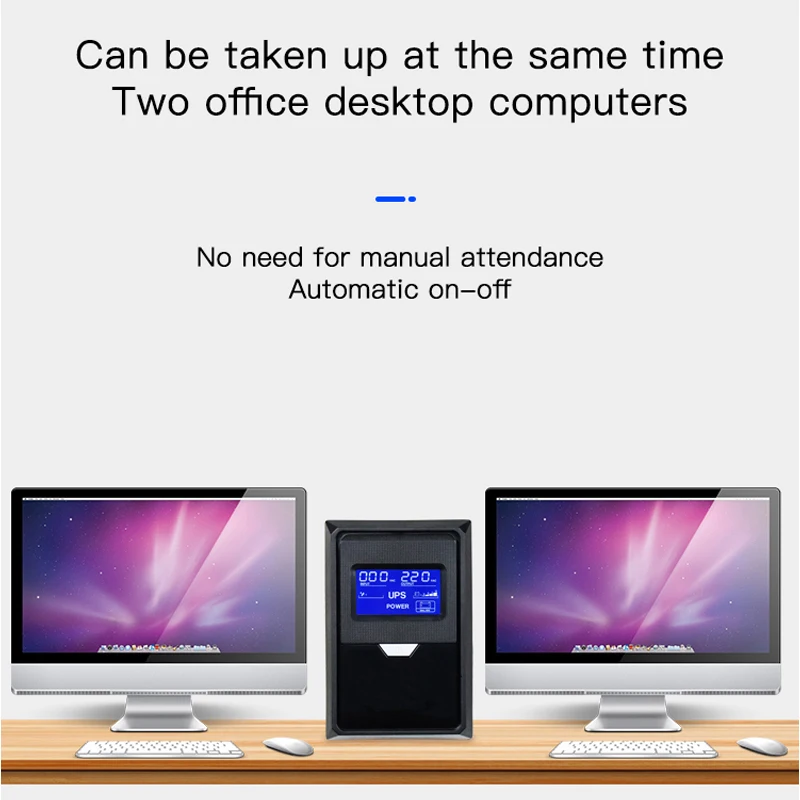 غير متصل UPS إمدادات الطاقة غير المنقطعة 2000VA 1200 واط بطارية 220 فولت مراقبة الكمبيوتر المنزلي مكتب انقطاع التيار الكهربائي بطارية احتياطية #2