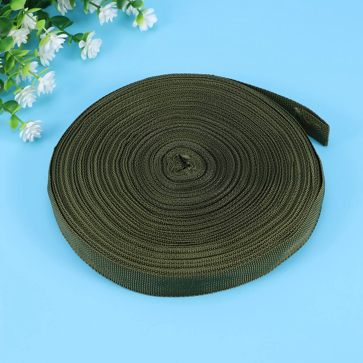 

1 Roll 50M X 2Cm Nylon Webbing Ribbon Dark Green Solid Color For Gift Wrapping Party Decoration Clothing Diy Crafts Wedding