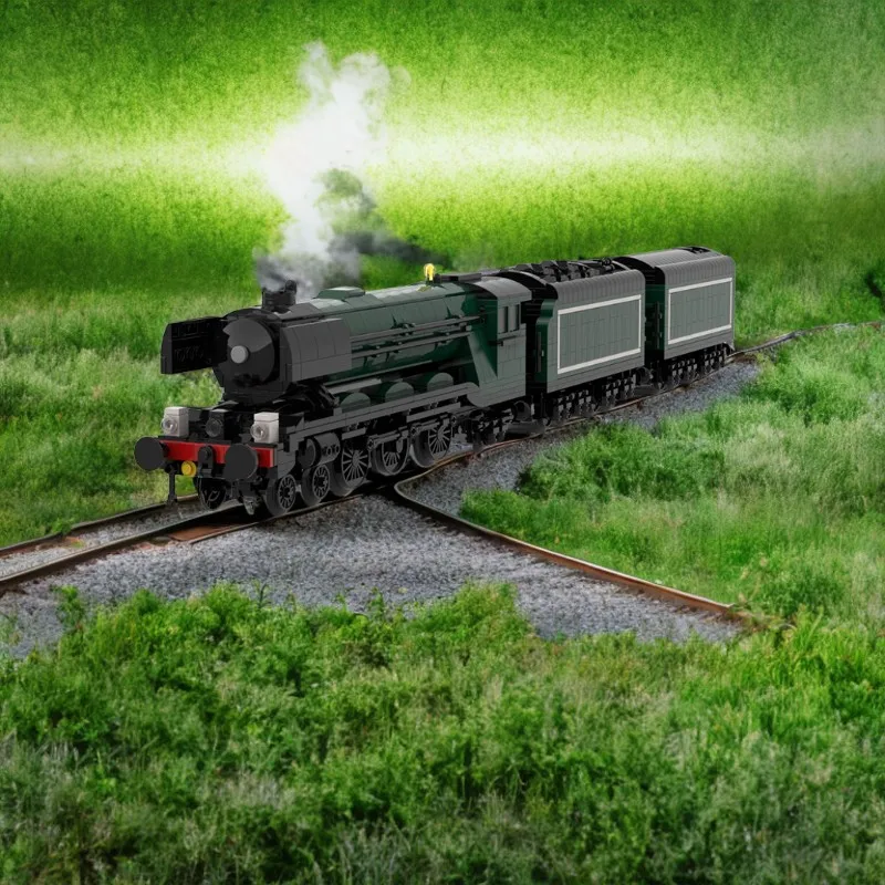 

Конструктор MOC из 1766 предметов на заказ — модель парового локомотива LNER A3 «Летающий шотсон»