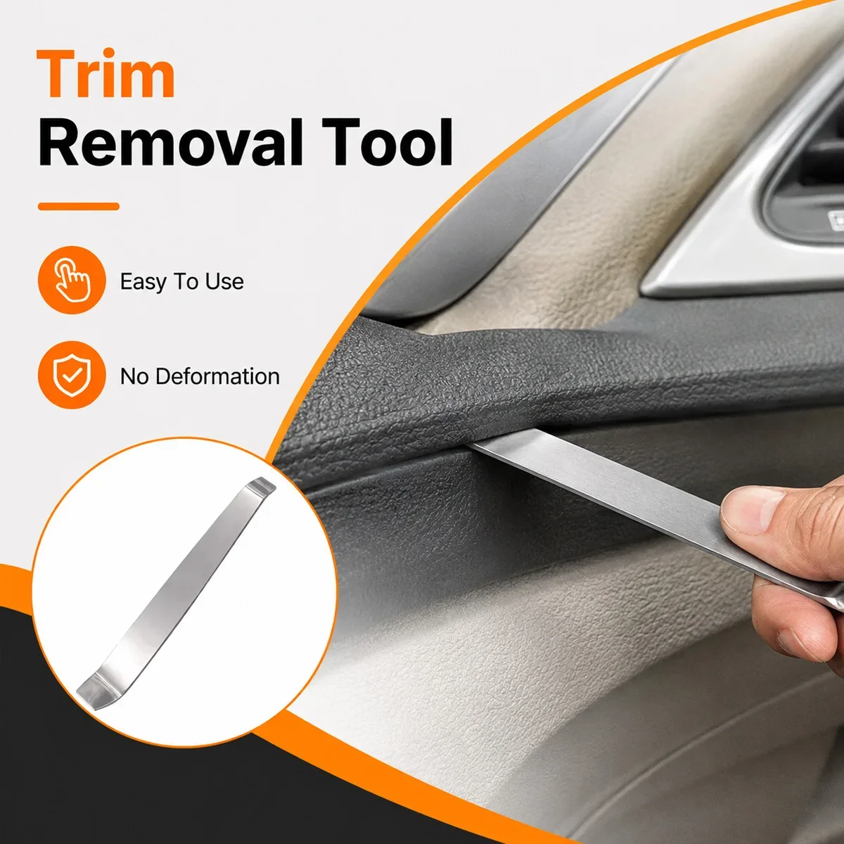 New Car Audio Interior Modification and Disassembly Tool, Stainless Steel Rocker, Metal Pry Bar, Buckle Tool, Nail Remover